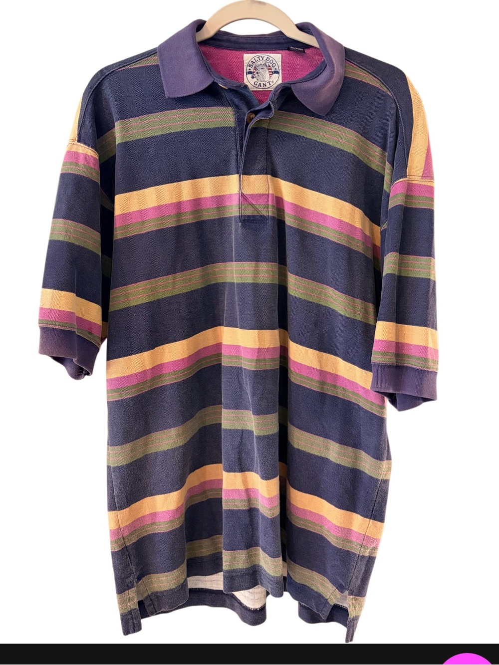 90s striped polo size M Mens